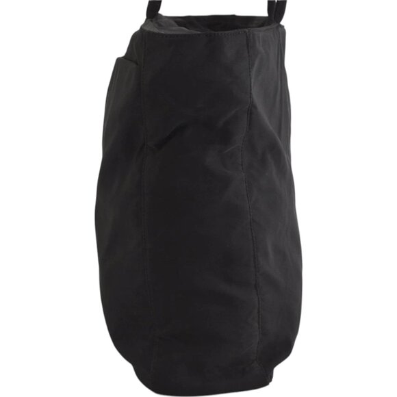 (L3) Authentic Prada Shoulder Bag Black Canvas Luxury Vintage Designer Handbag - Picture 3 of 13